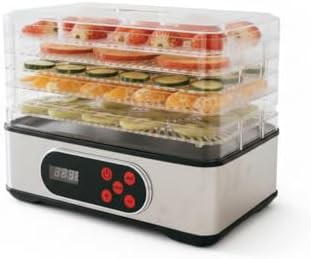 Five tray stainless steel stackable food dryer