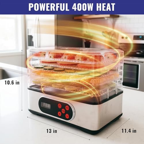 Five tray stainless steel stackable food dryer — photo 4