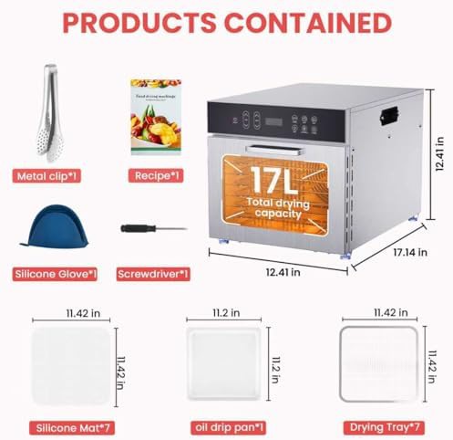 Seven tray stainless steel 600W dehydrator — photo 3