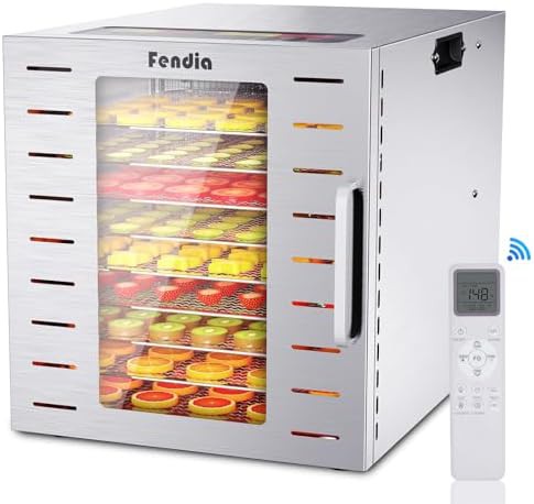 Nine tray digital dehydrator with remote