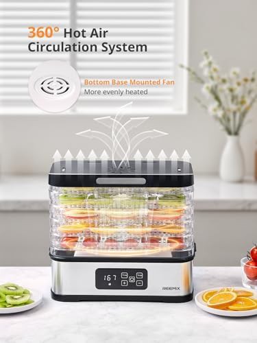 Five tier compact stackable food dehydrator — photo 3