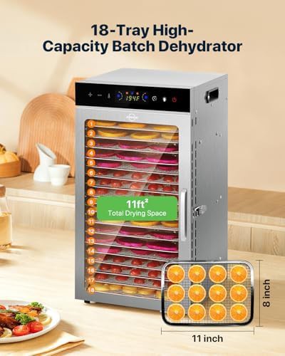 Rectangular stainless eighteen tray digital dehydrator — photo 3