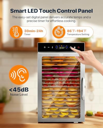 Rectangular stainless eighteen tray digital dehydrator — photo 5