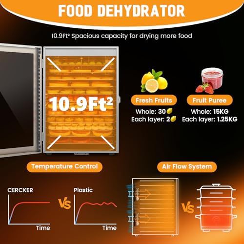 Digital twelve tray dryer with timer — photo 4