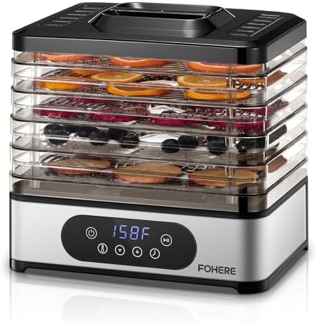 Five tray stackable plastic 400W dehydrator