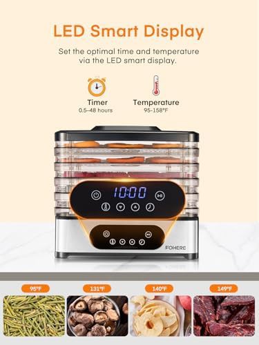 Five tray stackable plastic 400W dehydrator — photo 5