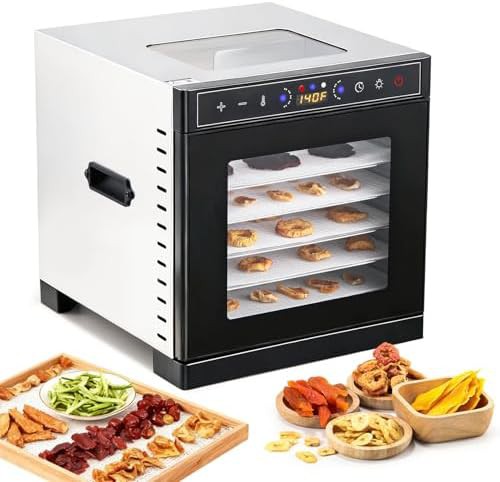 Six tray digital control fruit dryer