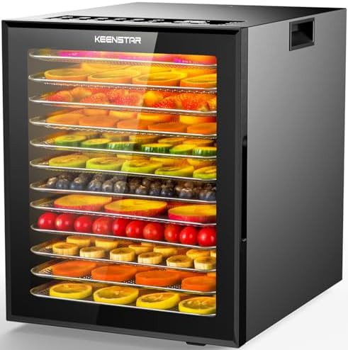 Twelve tray stainless steel preset dehydrator
