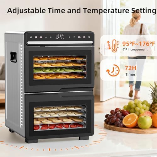 Dual chamber twelve tray stainless dehydrator — photo 4