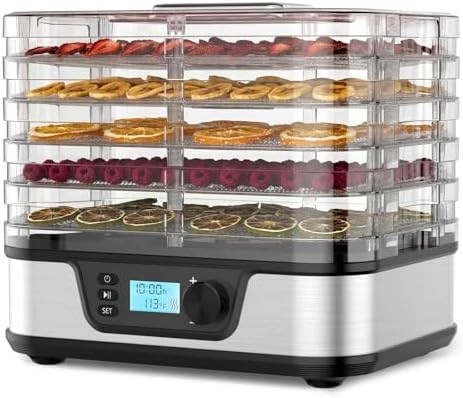 Adjustable temperature five tray dehydrator