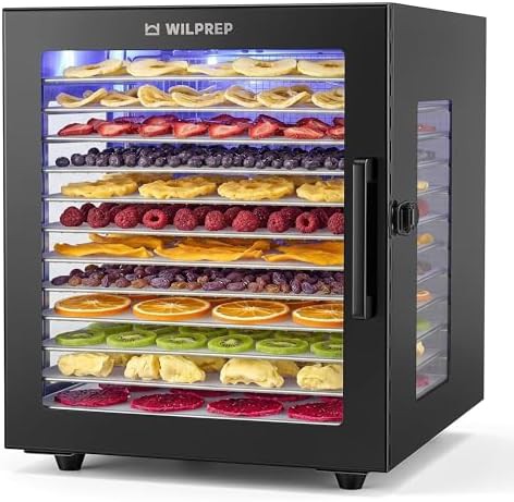 Twelve tray stainless steel preset dehydrator