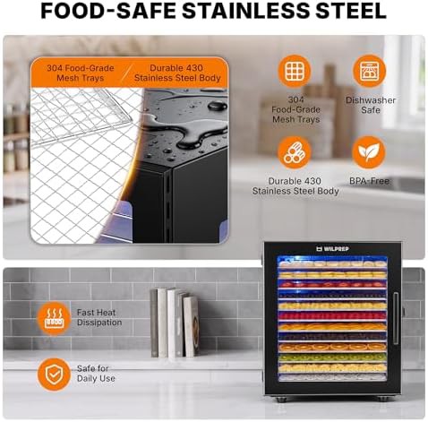 Twelve tray stainless steel preset dehydrator — photo 4
