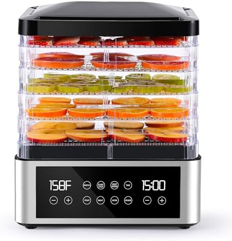 Five tray plastic food dehydrator machine