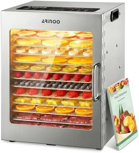 Twelve tray 360 airflow stainless steel dryer