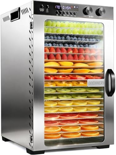 Eighteen tray stainless steel snack dryer