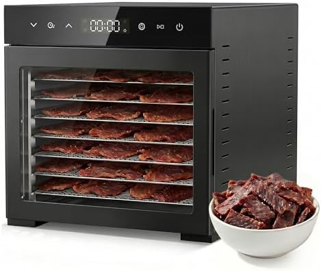 Black stainless steel eight tray dryer