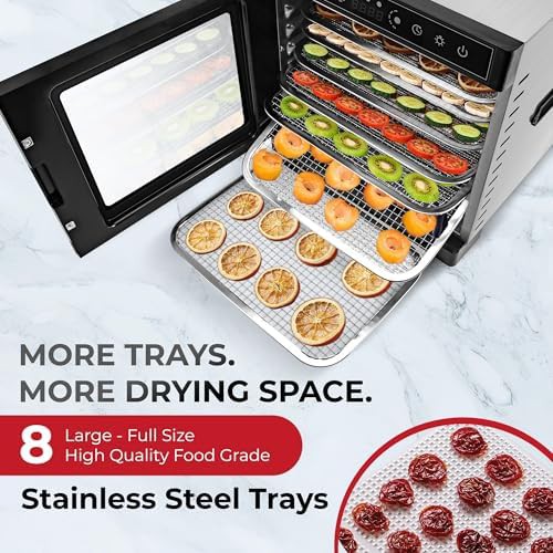 Stainless steel eight tray rear fan dryer — photo 3
