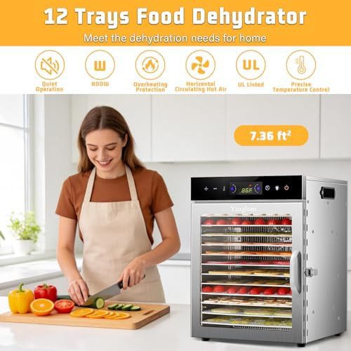 Twelve tray dual fan stainless dehydrator — photo 3
