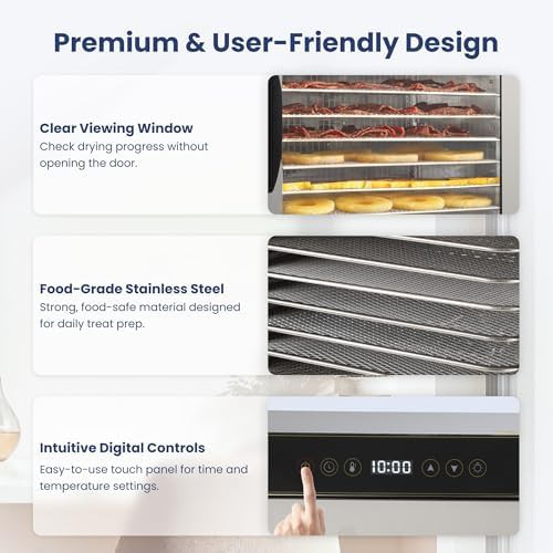 Twelve tray stainless steel pet treat dryer — photo 5