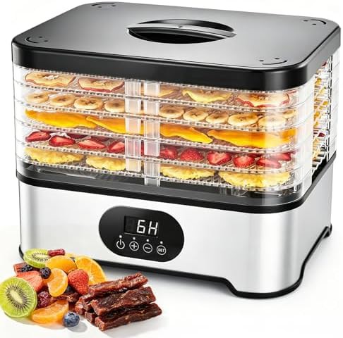 Five tray stackable home food dryer