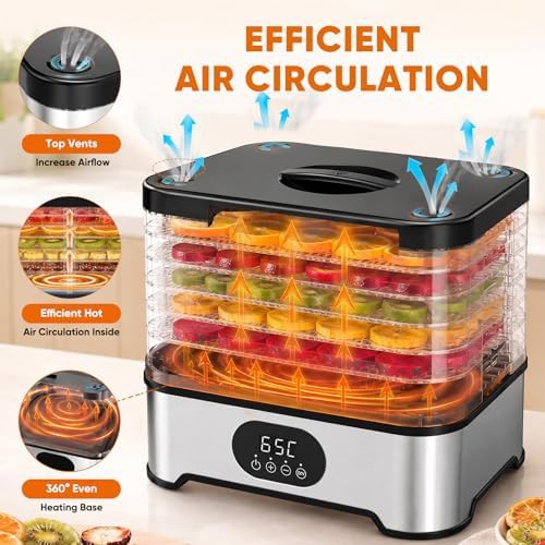Five tray stackable home food dryer — photo 4