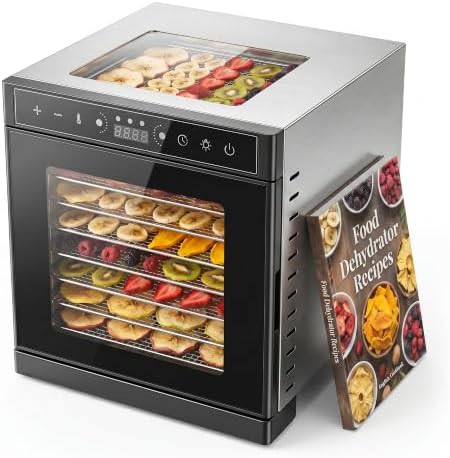 Eight tray stainless dryer with window