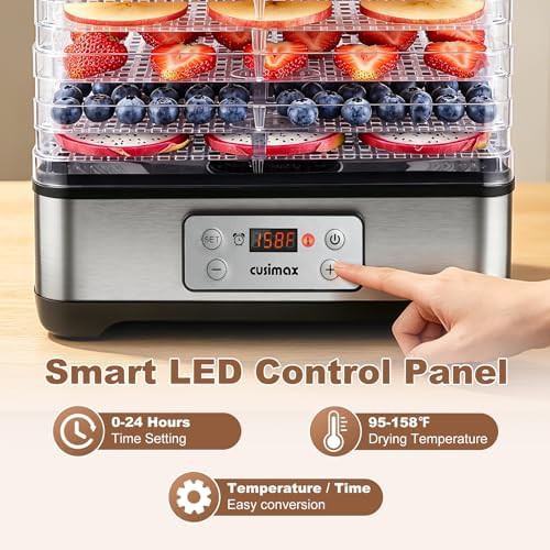 Five tray digital dehydrator with bpa free plastic — photo 4