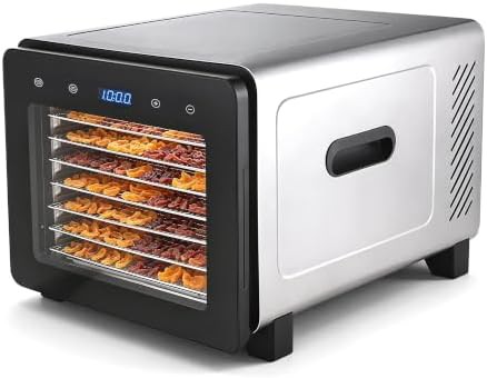 Eight tray stainless steel dryer with window