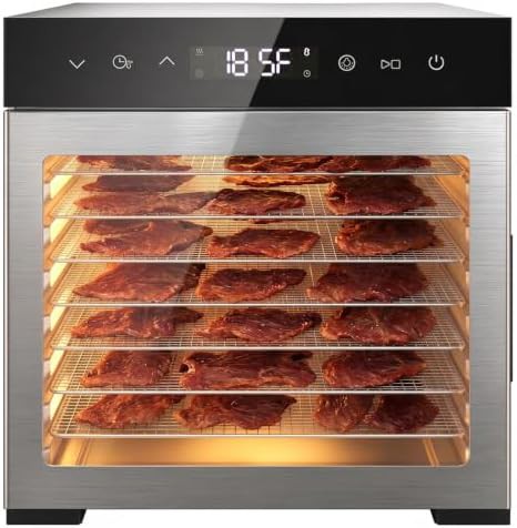 Eight tray high power electric food dryer