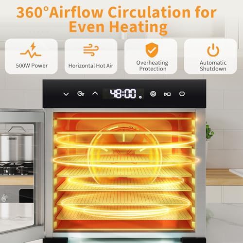 Eight tray high power electric food dryer — photo 4