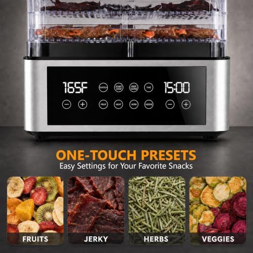 Compact five tray stackable food dehydrator — photo 3