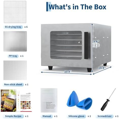 Six tray stainless steel food dehydrator — photo 3