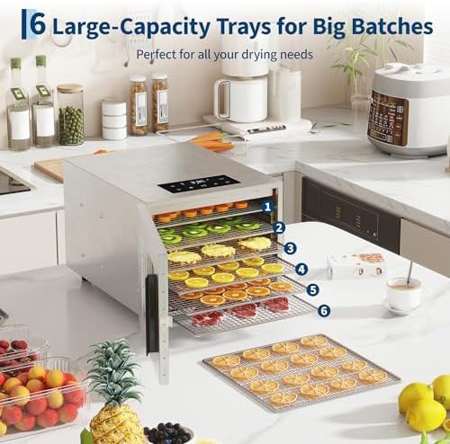 Six tray stainless steel food dehydrator — photo 4