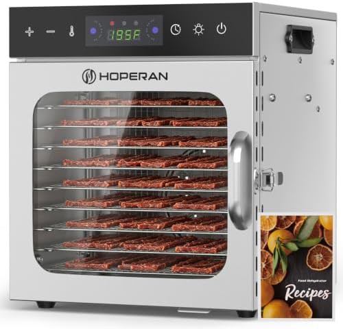 Ten tray stainless steel food dryer