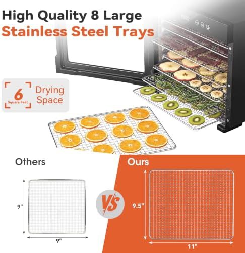 Eight tray black stainless steel dryer — photo 3