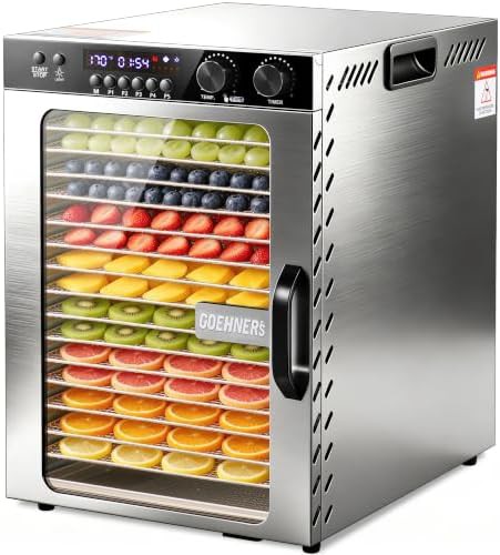 Fifteen tray meat and jerky dehydrator