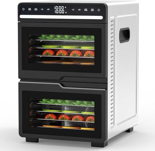 Twelve tray dual chamber stainless steel dryer