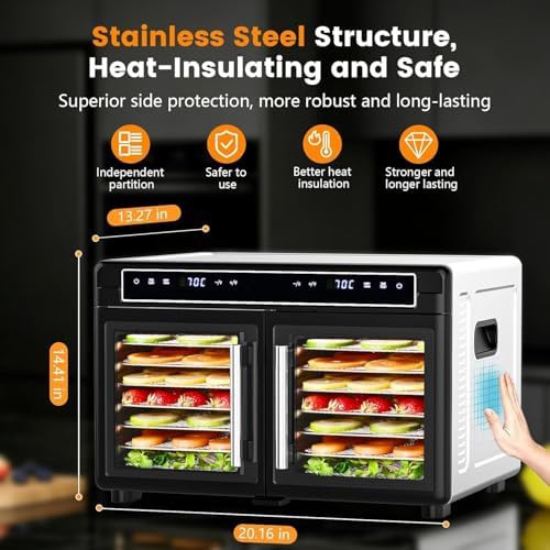 Sixteen tray dual chamber large food dryer — photo 5