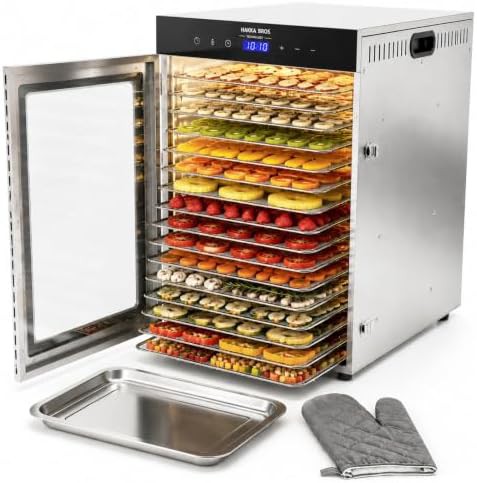 Sixteen tray stainless steel commercial food dryer