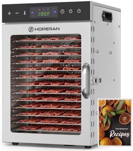 Fourteen tray metal food jerky dryer