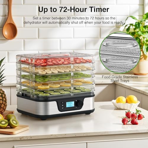 Five tray dehydrator with 72H timer — photo 4