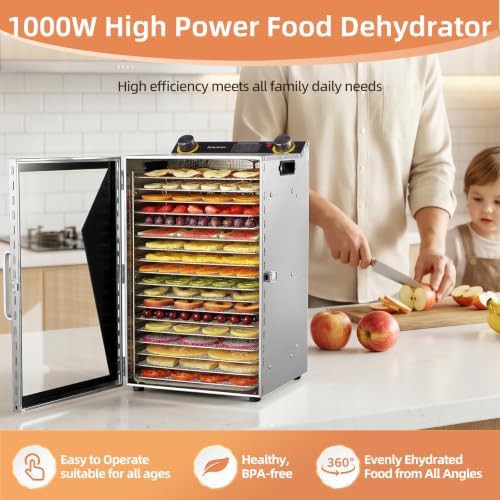 Eighteen tray 1000W commercial food dryer — photo 4