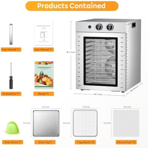 Twelve tray dual fan commercial food dryer — photo 3
