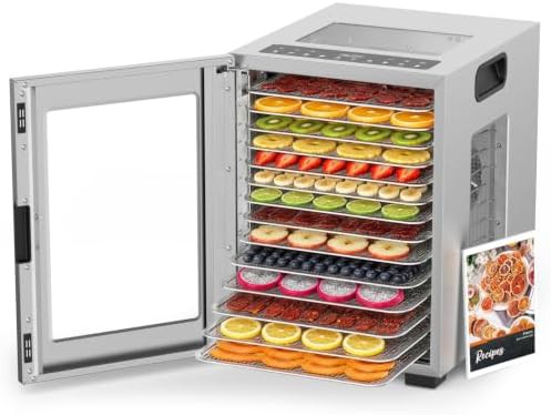 Fourteen tray digital timer food dehydrator
