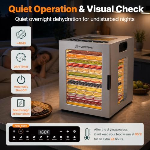 Fourteen tray digital timer food dehydrator — photo 4