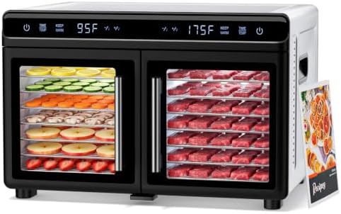 Sixteen tray dual zone stainless dehydrator