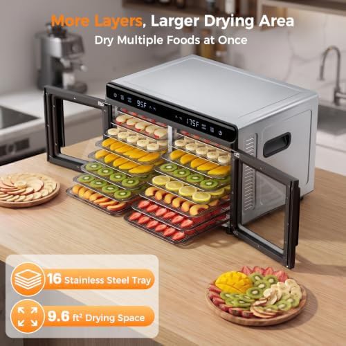 Sixteen tray dual zone stainless dehydrator — photo 3
