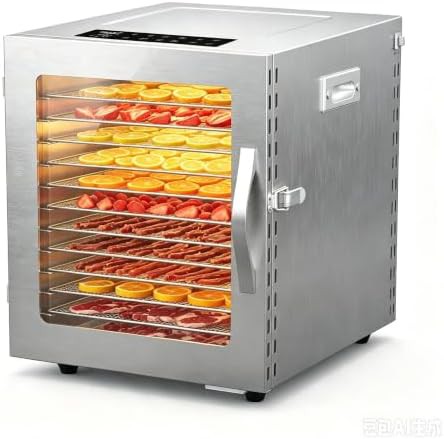 Twelve tray stainless steel drying machine