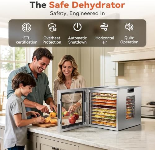 Ten tray silver stainless steel dehydrator — photo 5